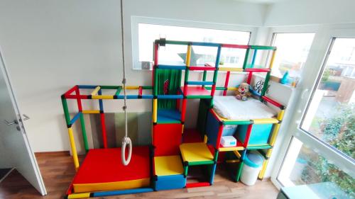 Jungle gym with changing table built out of QUADRO