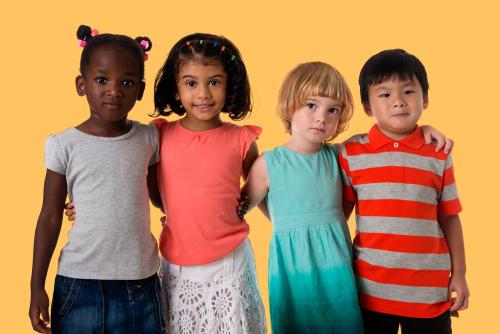 Children with different backgrounds