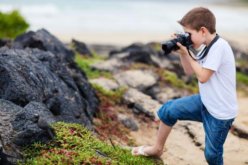 Boy as a photographer