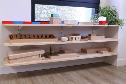 Shelf with Montessori material
